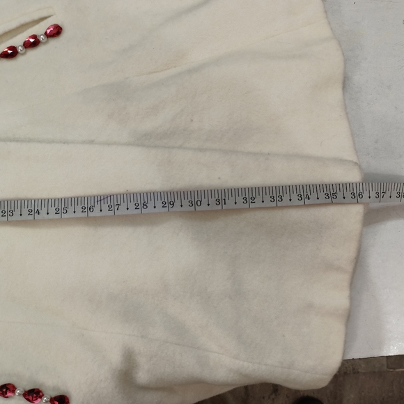 Off white embroidery long coat - Picture 8 of 10